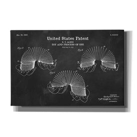 'Toy and Process of Use Blueprint Patent Chalkboard' Canvas Wall Art