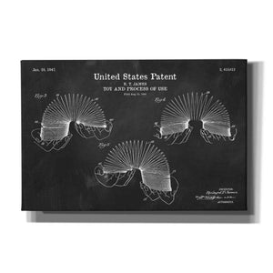 'Toy and Process of Use Blueprint Patent Chalkboard' Canvas Wall Art