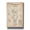 'Space Suit Blueprint Patent Parchment' Canvas Wall Art