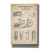 'Whiskey Pourer Blueprint Patent Parchment' Canvas Wall Art
