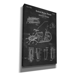 'Whiskey Pourer Blueprint Patent Chalkboard' Canvas Wall Art