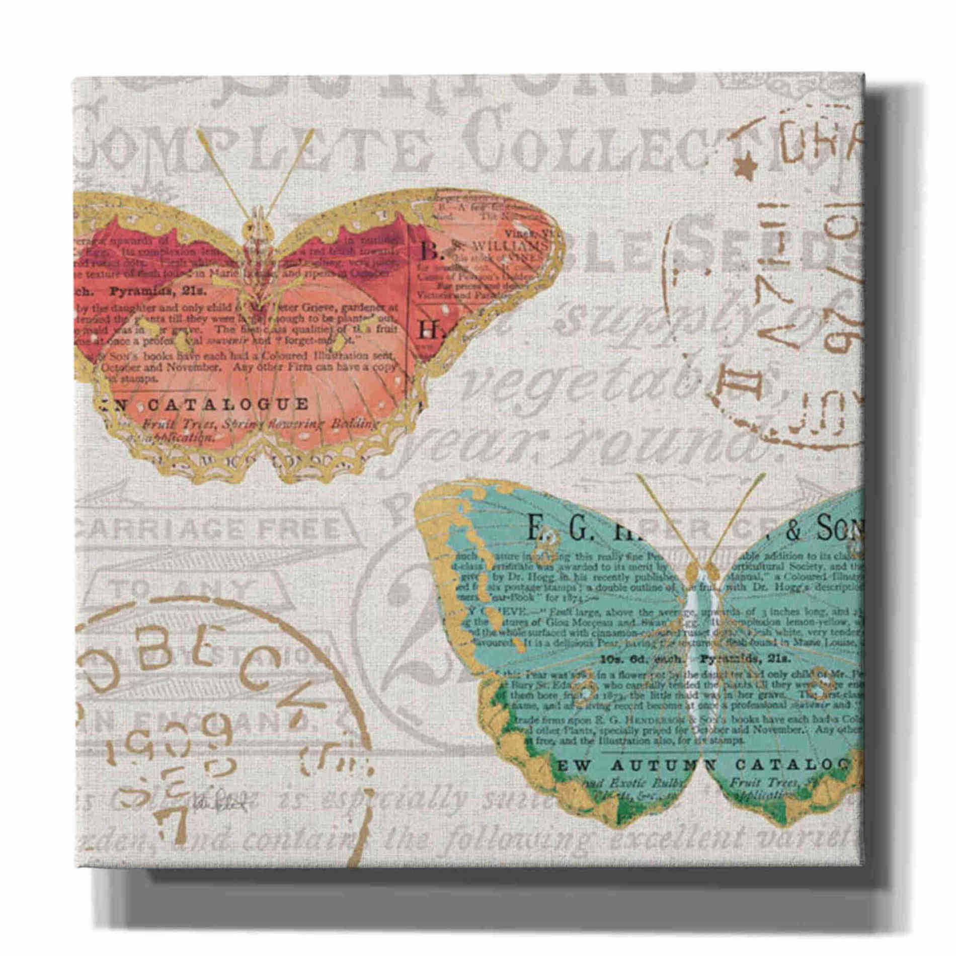'Bookshelf Botanical VII' by Katie Pertiet, Canvas Wall Art