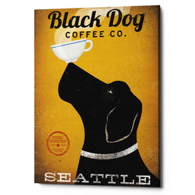 'Black Dog Coffee Co Seattle' by Ryan Fowler, Canvas Wall Art