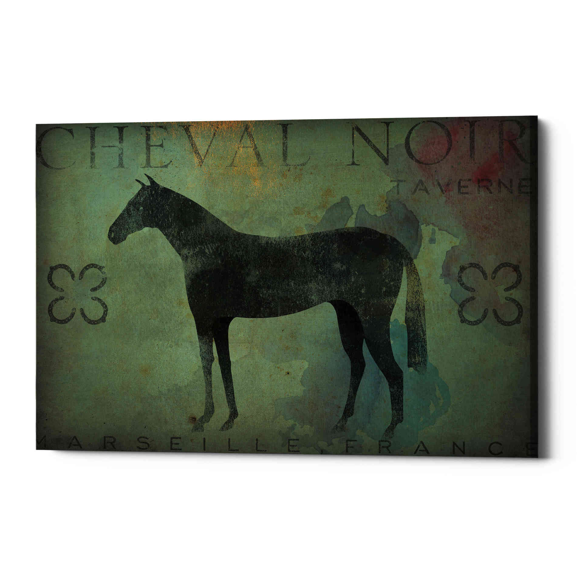 'Cheval Noir v1' by Ryan Fowler, Canvas Wall Art