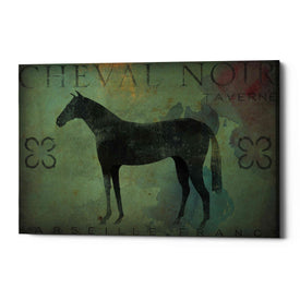 'Cheval Noir v1' by Ryan Fowler, Canvas Wall Art