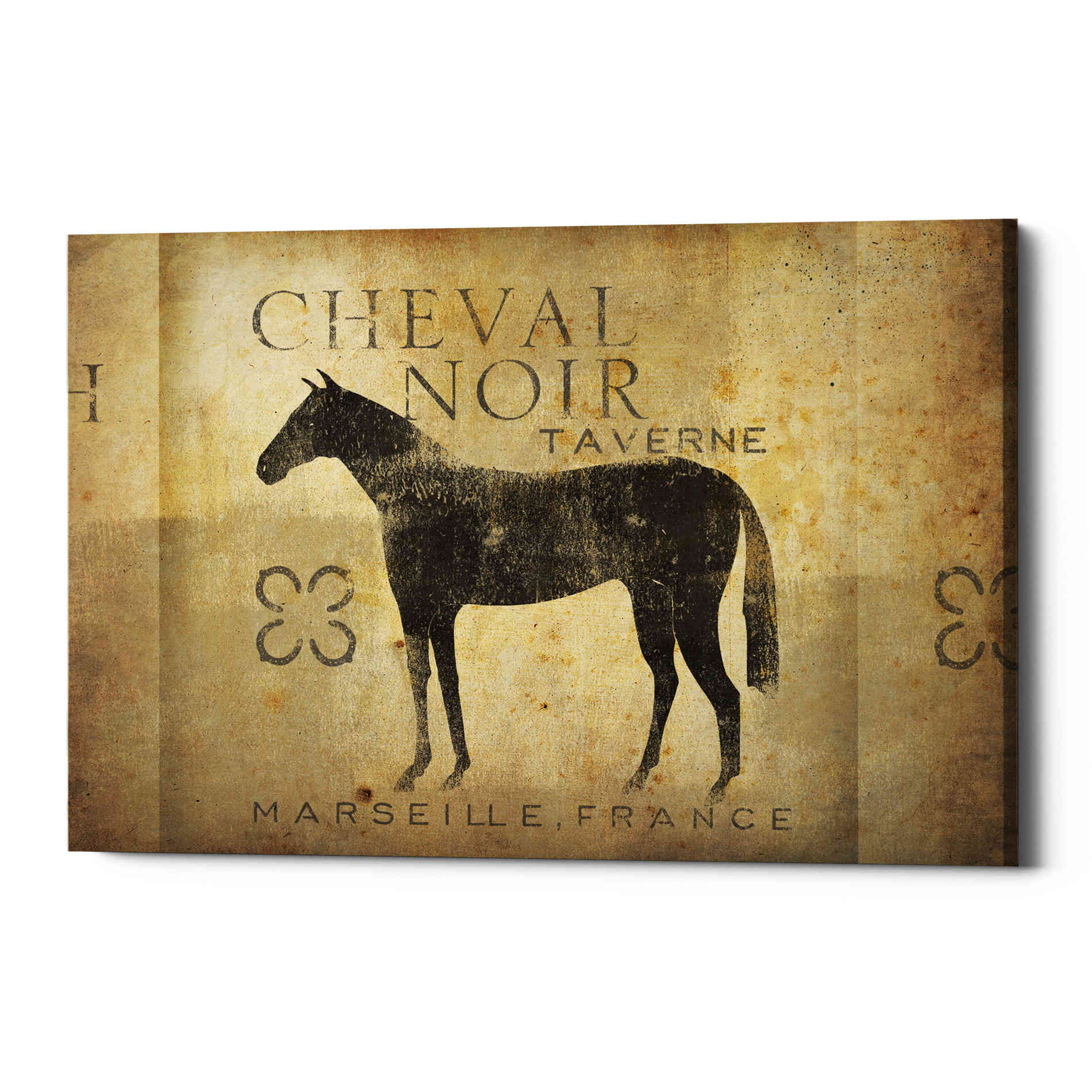'Cheval Noir v4' by Ryan Fowler, Canvas Wall Art