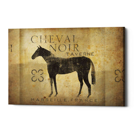 'Cheval Noir v4' by Ryan Fowler, Canvas Wall Art
