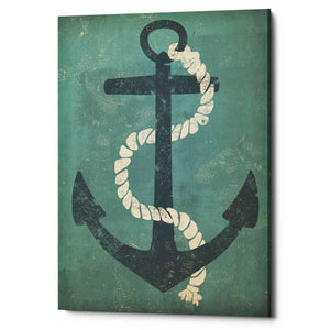 'Nautical Anchor Vertical Blue' by Ryan Fowler, Canvas Wall Art