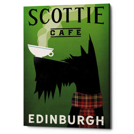 'Scottie Cafe' by Ryan Fowler, Canvas Wall Art