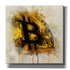 'Bitcoin Era in Gold' by Surma and Guillen, Canvas Wall Art,Size 1 Square