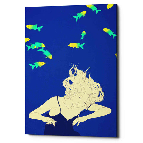 Image of 'Deep Blue' by Sai Tamiya, Canvas Wall Art