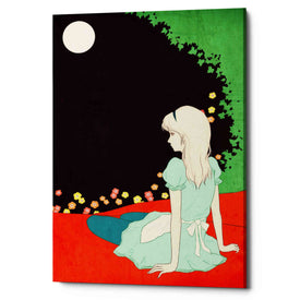 'Alice in the Moonlight' by Sai Tamiya, Canvas Wall Art