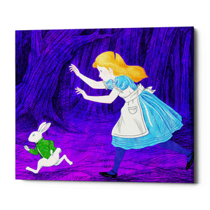 'Alice's and the Rabbit' by Sai Tamiya, Canvas Wall Art