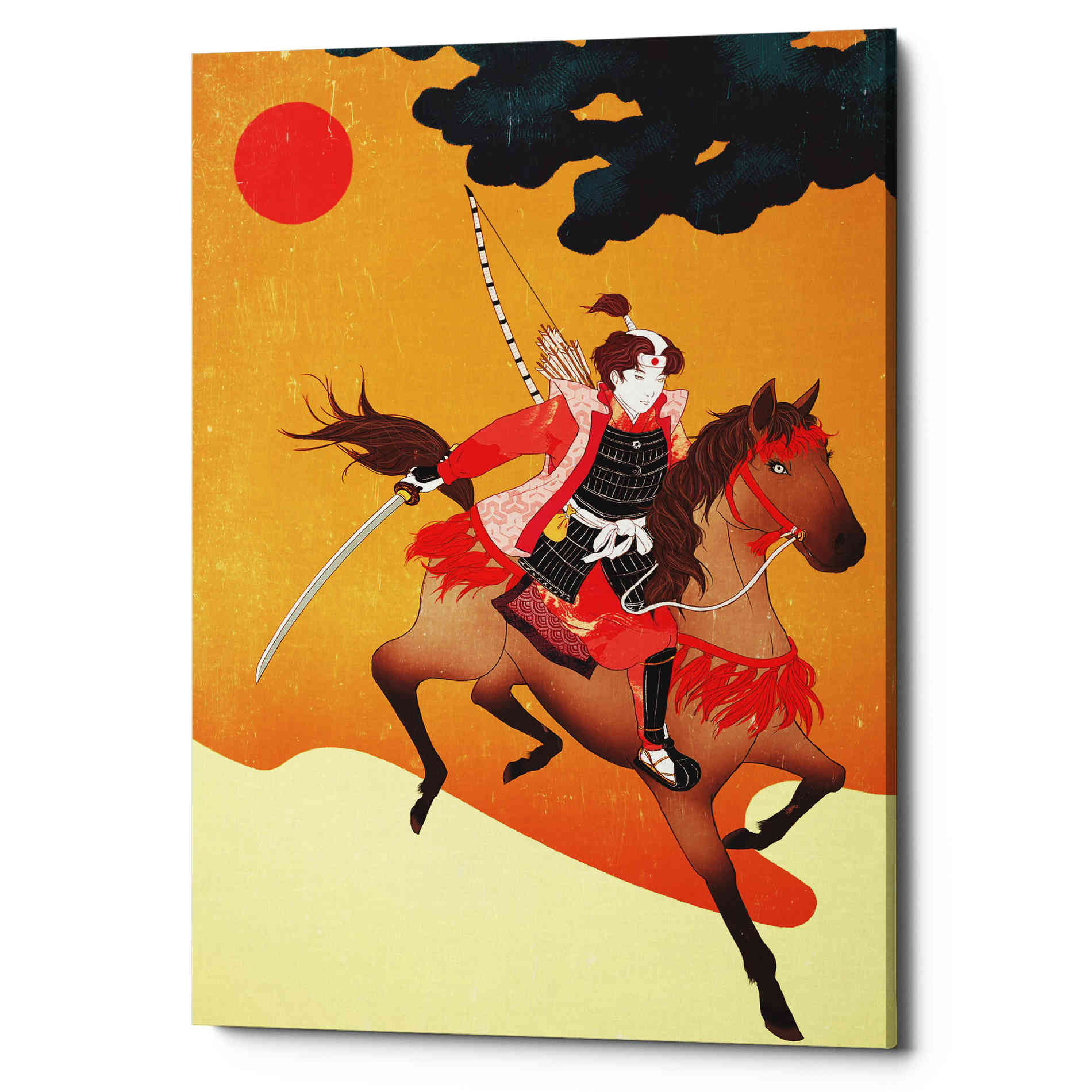 'Samurai' by Sai Tamiya, Canvas Wall Art