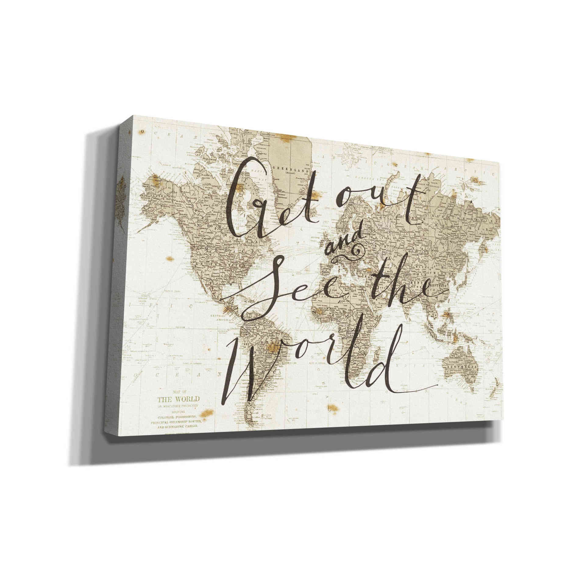 'Get Out and See the World' by Sara Zieve Miller, Canvas Wall Art