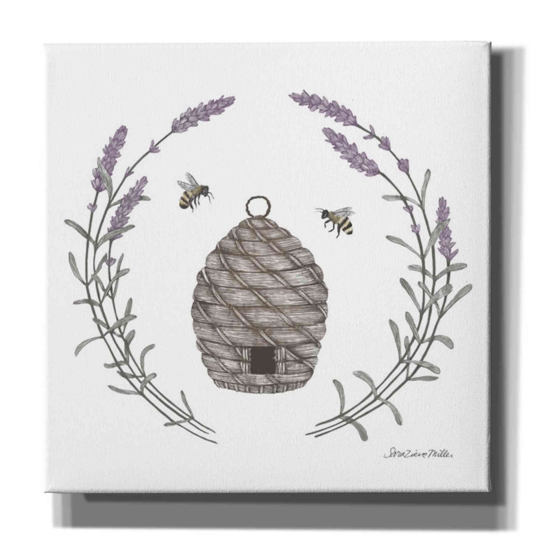 'Happy to Bee Home II' by Sara Zieve Miller, Canvas Wall Art