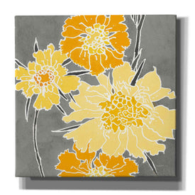 'Cloisonne Beauty I Gray' by Shirley Novak, Canvas Wall Art