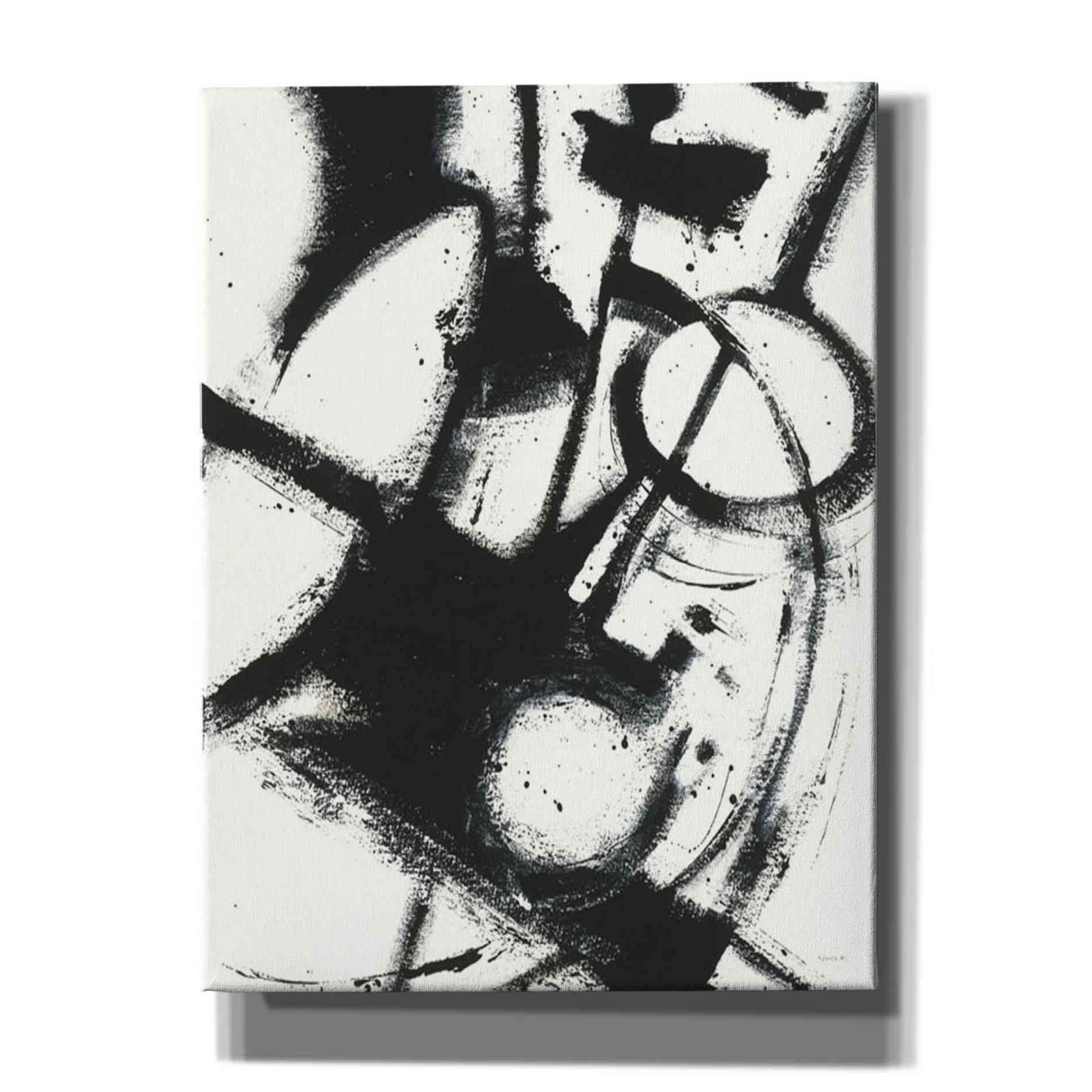 'Expression Abstract II White Crop' by Shirley Novak, Canvas Wall Art
