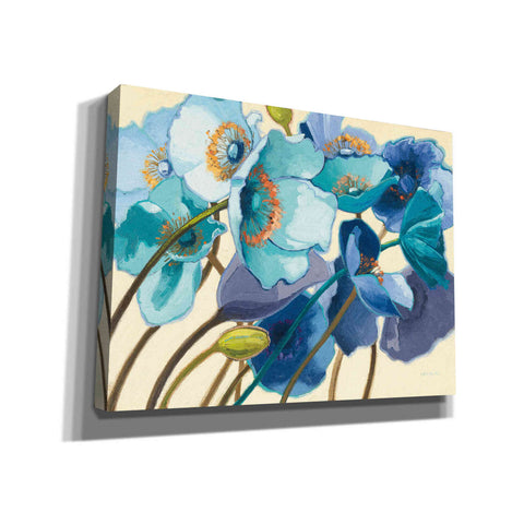 Image of 'Le Pavots Bleu' by Shirley Novak, Canvas Wall Art