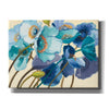 'Le Pavots Bleu' by Shirley Novak, Canvas Wall Art