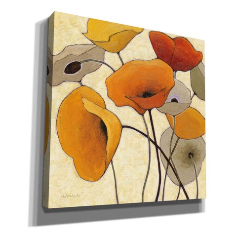 Image of 'Pumpkin Poppies III' by Shirley Novak, Canvas Wall Art