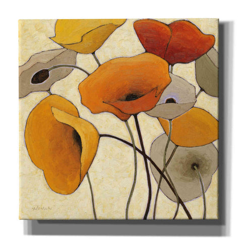 Image of 'Pumpkin Poppies III' by Shirley Novak, Canvas Wall Art