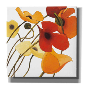 'Up Two on White Yellow' by Shirley Novak, Canvas Wall Art
