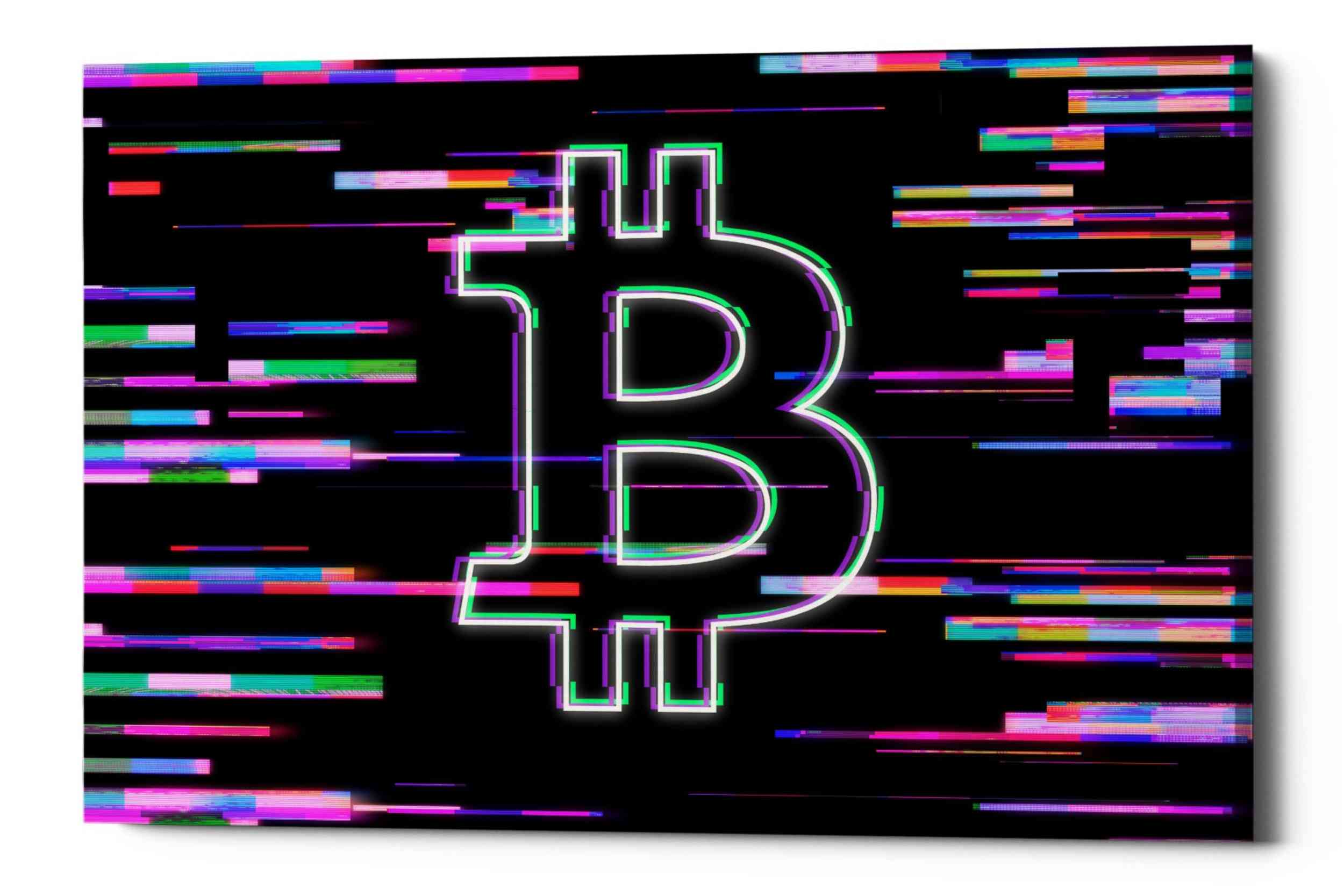'Bitcoin Life' Canvas Wall Art,Size A Landscape