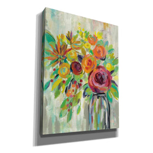 'Flower Still Life II' by Silvia Vassileva, Canvas Wall Art,Size 1 Square