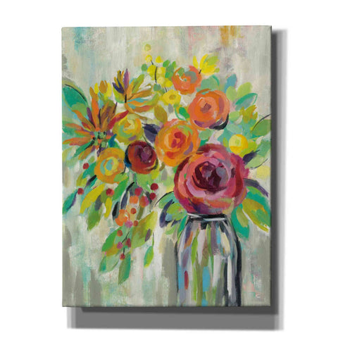Image of 'Flower Still Life II' by Silvia Vassileva, Canvas Wall Art,Size 1 Square