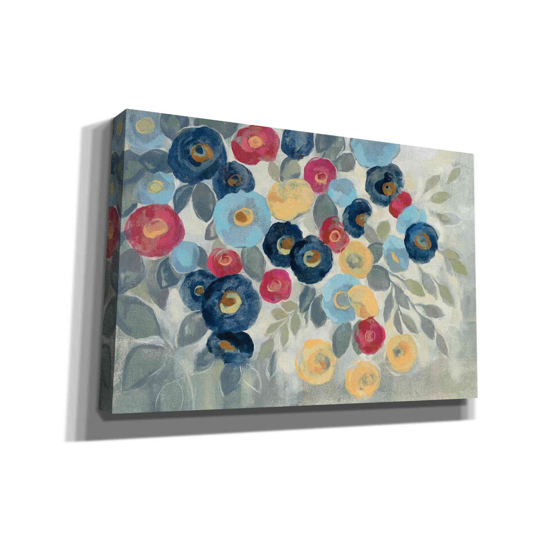 'Winter Flowers I' by Silvia Vassileva, Canvas Wall Art,Size 1 Square