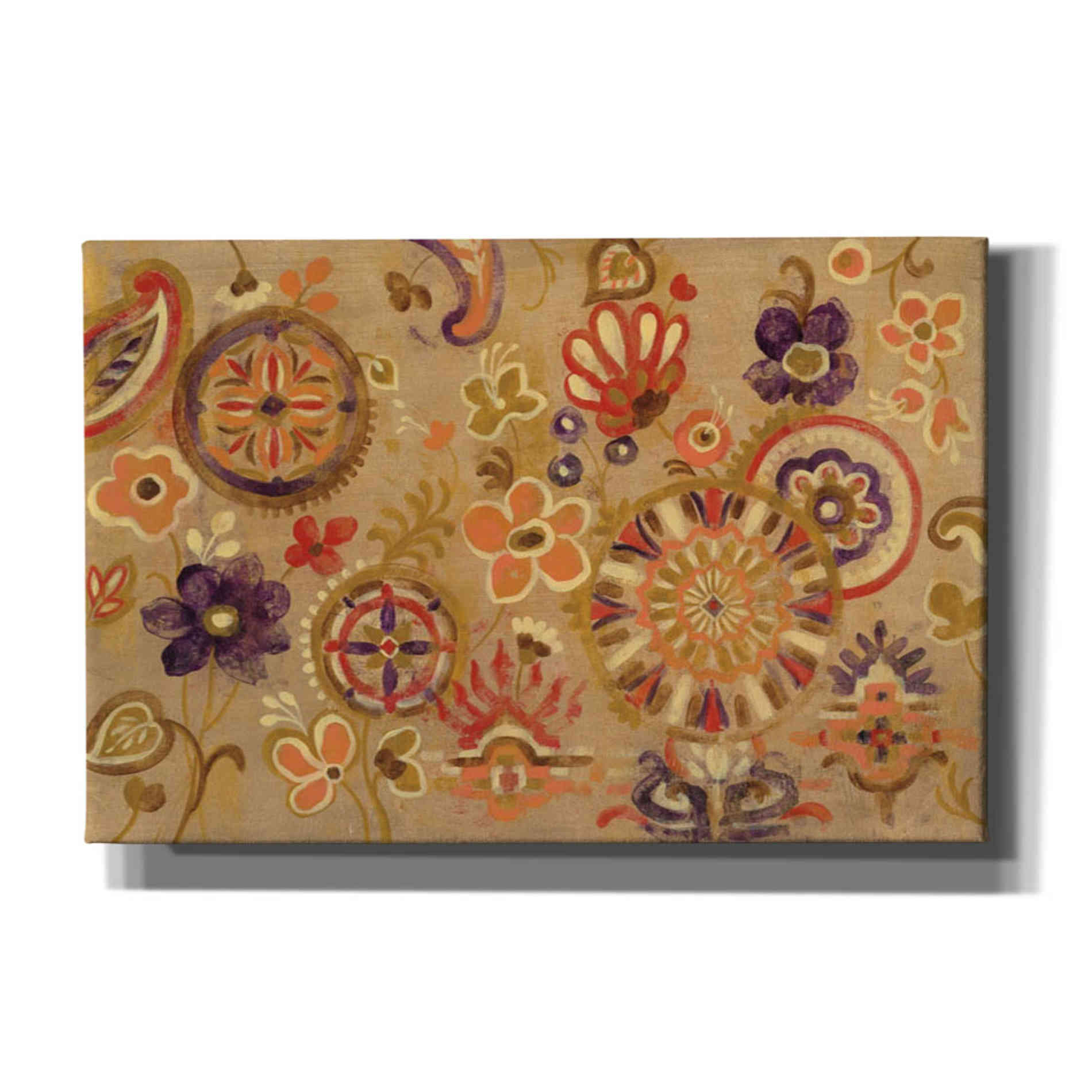'Oriental Screen' by Silvia Vassileva, Canvas Wall Art,Size 1 Square