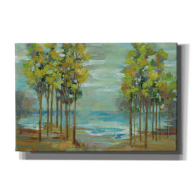 'Spring Trees' by Silvia Vassileva, Canvas Wall Art,Size 1 Square