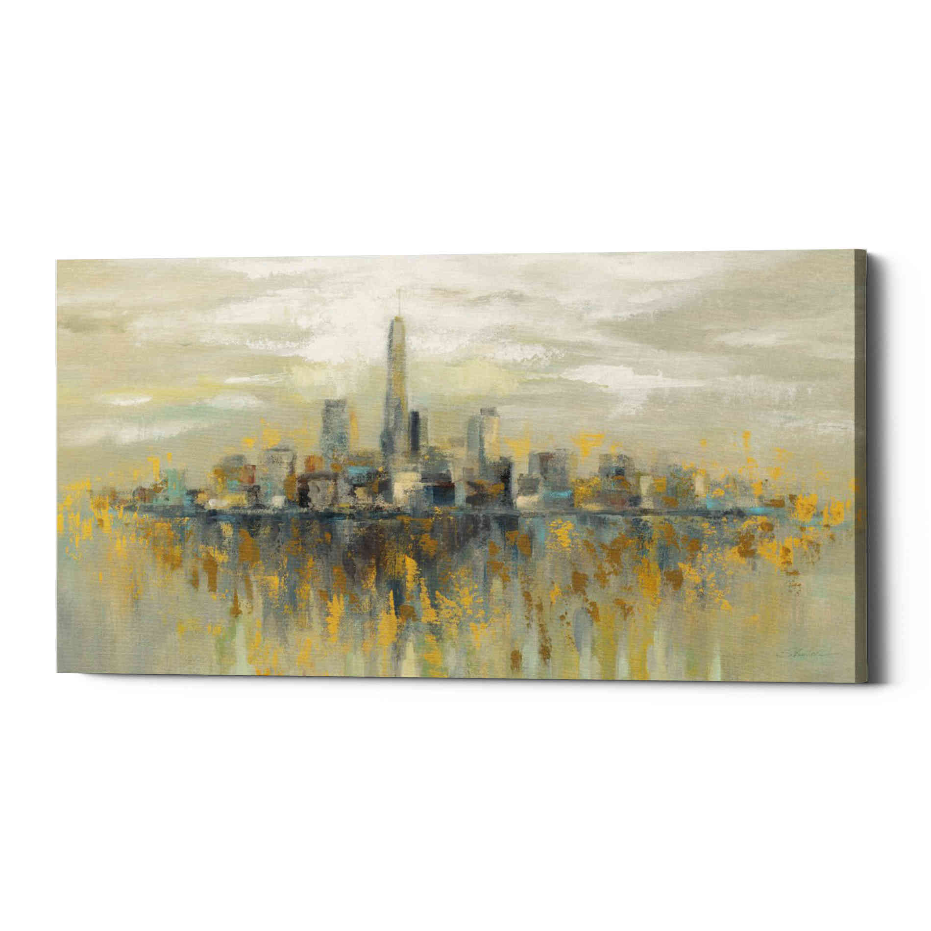 'Manhattan Fog' by Silvia Vassileva, Canvas Wall Art,Size 2 Landscape