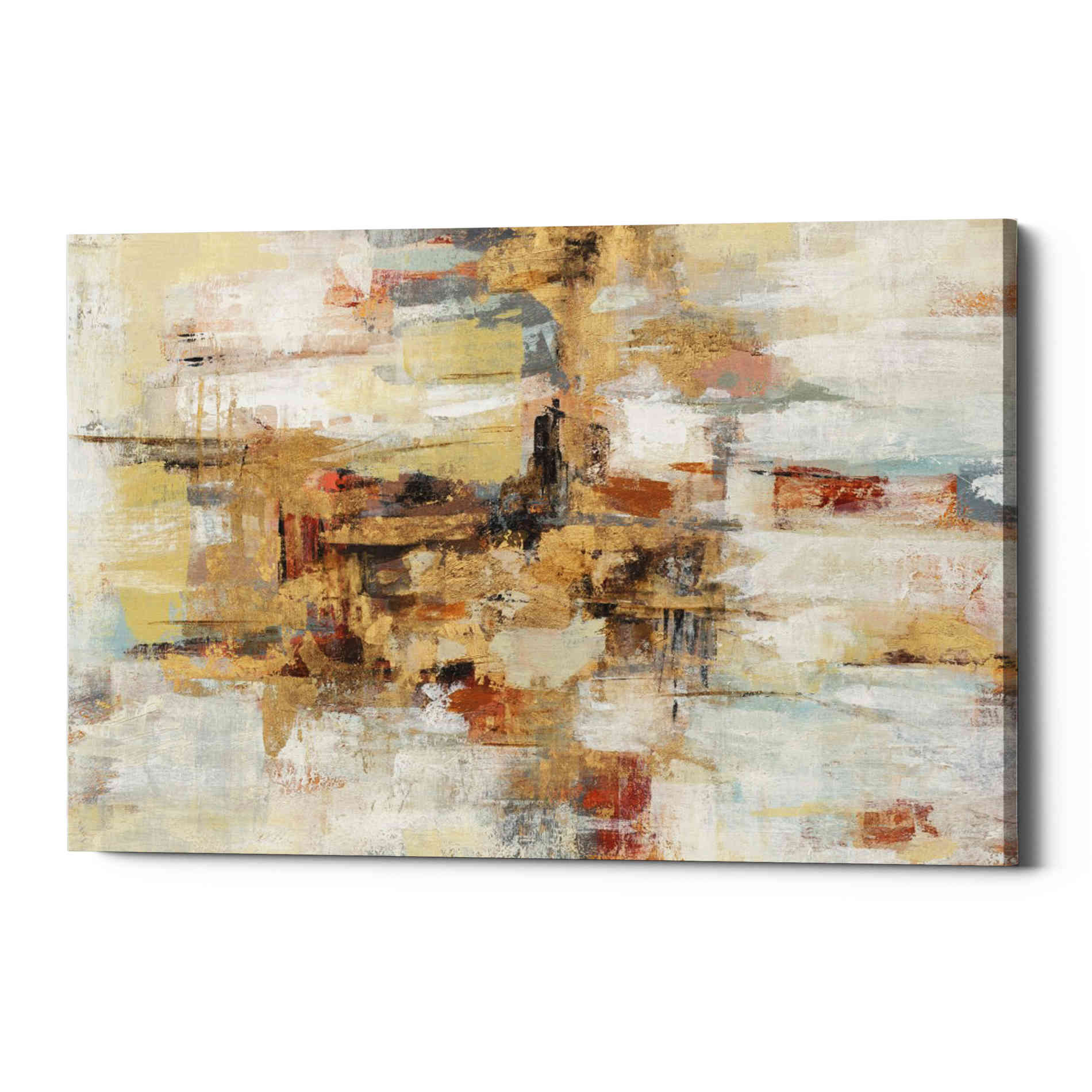 'Old Bridge Reminiscence' by Silvia Vassileva, Canvas Wall Art,Size A Landscape