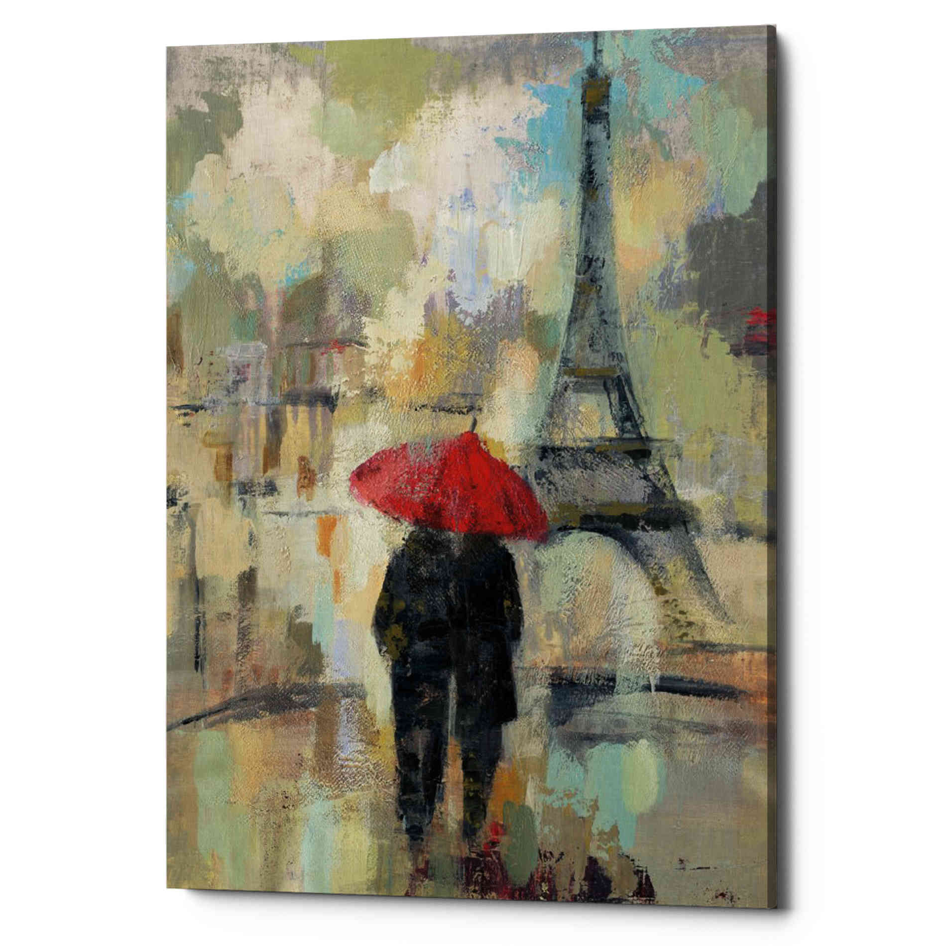 'Rain in the City II' by Silvia Vassileva, Canvas Wall Art,Size B Portrait
