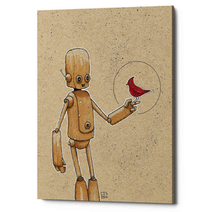 'Ink Bot Cardinal' by Craig Snodgrass, Canvas Wall Art