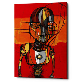 'Segmented Man Orange' by Craig Snodgrass, Canvas Wall Art