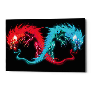 'Double Dragon' by Michael StewArt, Canvas Wall Art