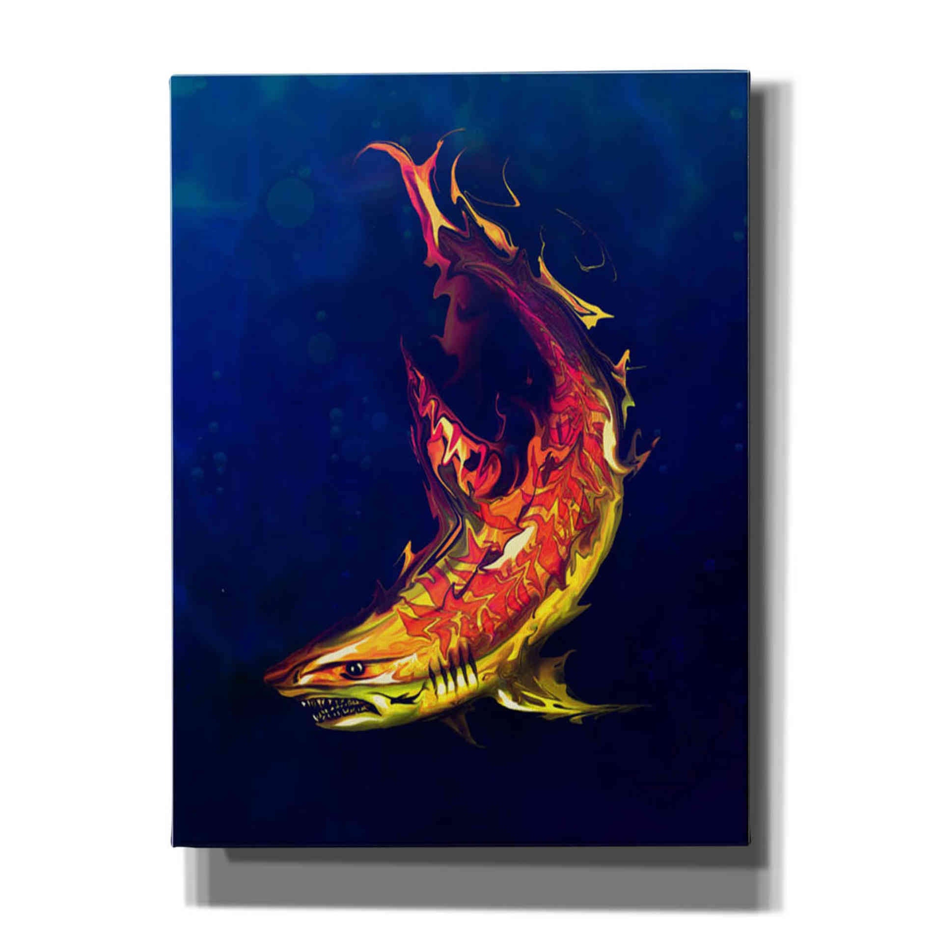 'Tiger Shark' by Michael StewArt, Giclee Canvas Wall Art