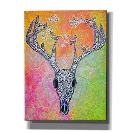 'Skull and Bird' by Surma and Guillen, Canvas Wall Art,Size B Portrait