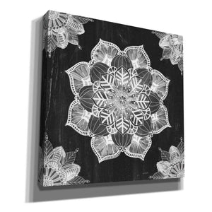 'Mandala Morning V Black and White' by Anne Tavoletti, Canvas Wall Art