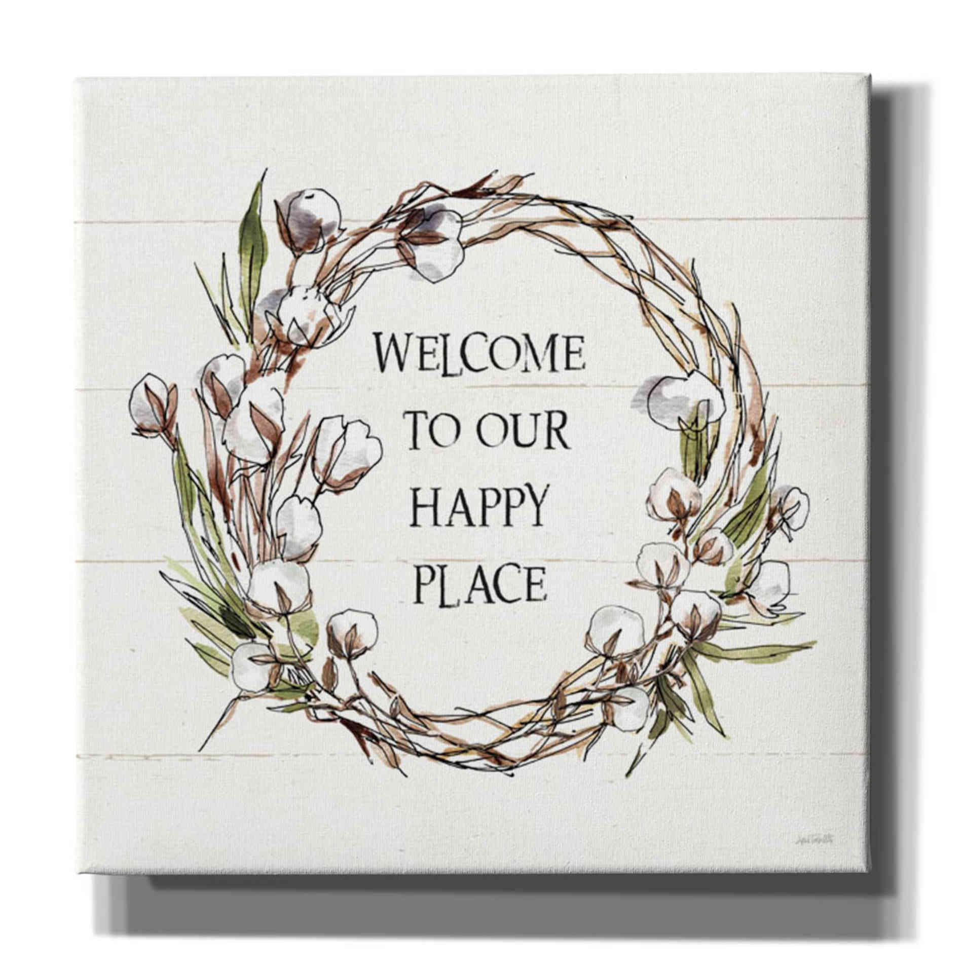 'Country Life VII Welcome' by Anne Tavoletti, Canvas Wall Art