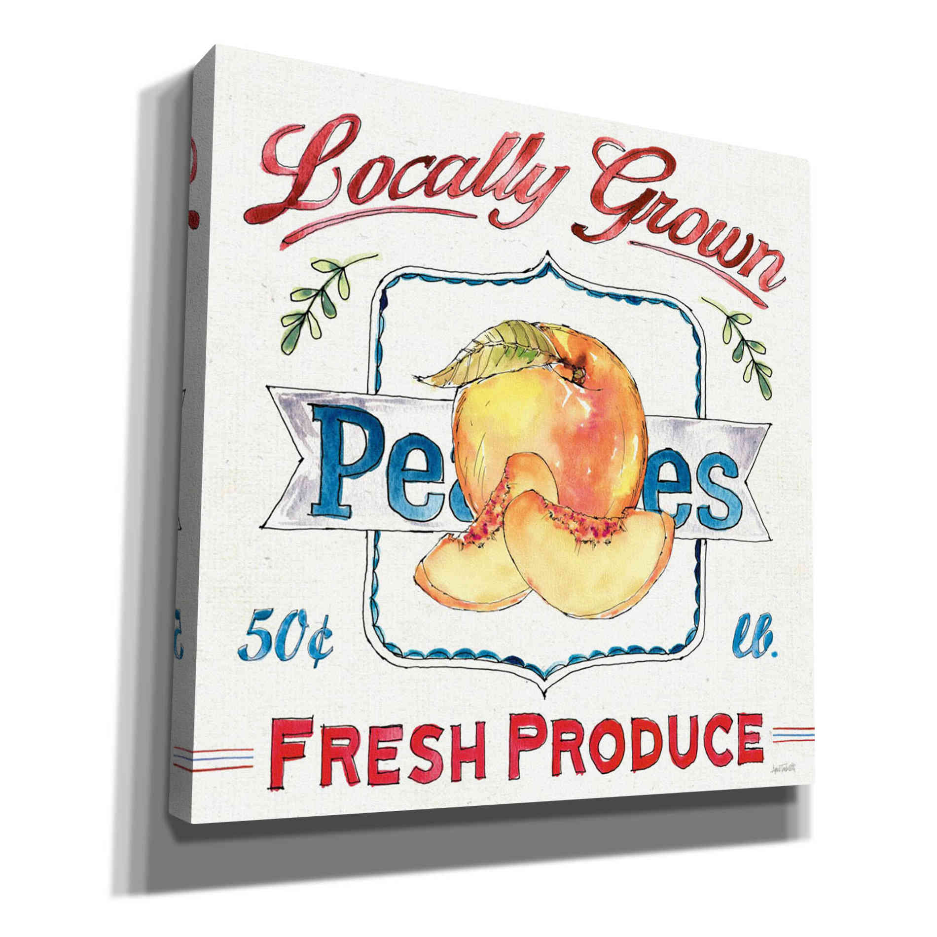 'Fruit Stand III' by Anne Tavoletti, Canvas Wall Art