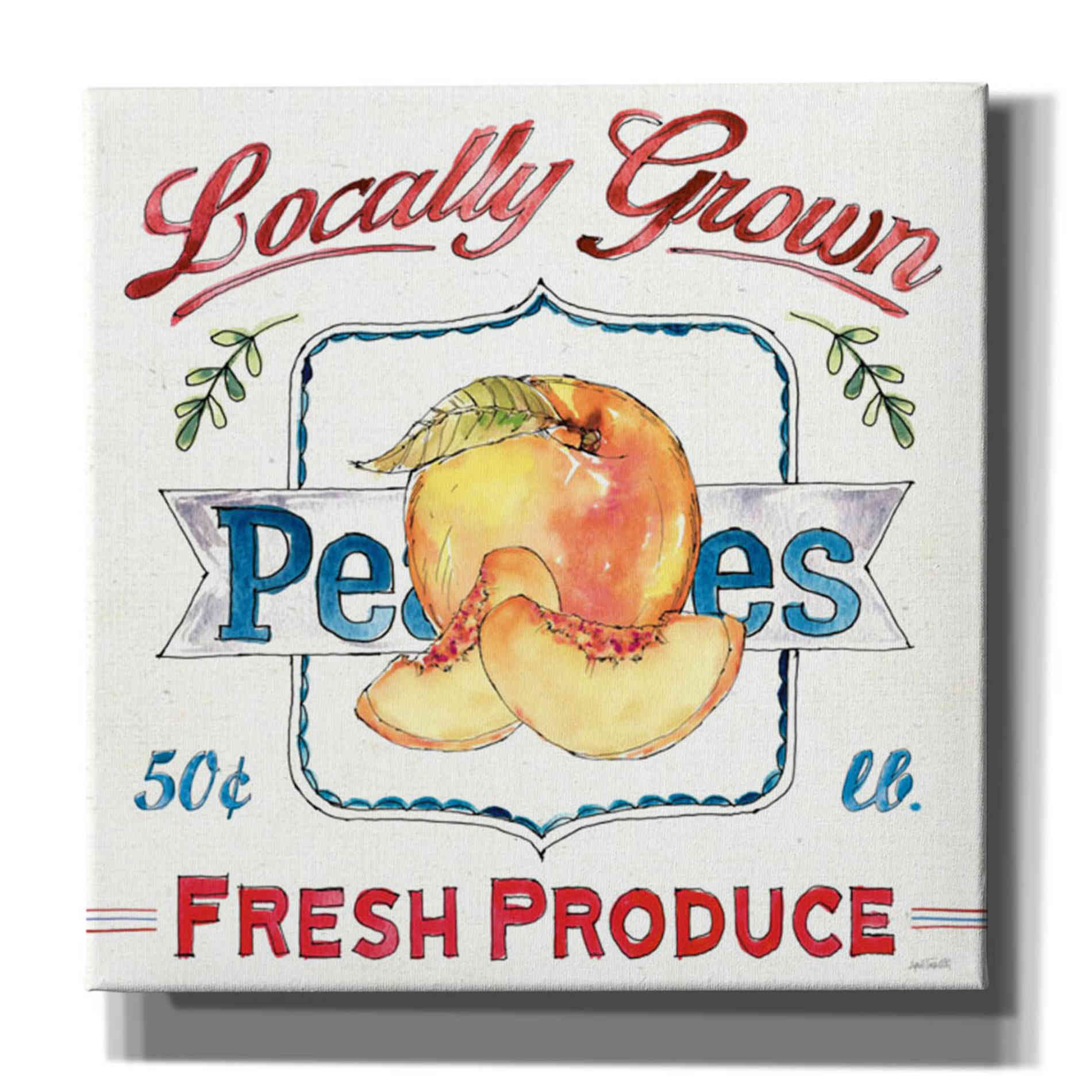 'Fruit Stand III' by Anne Tavoletti, Canvas Wall Art