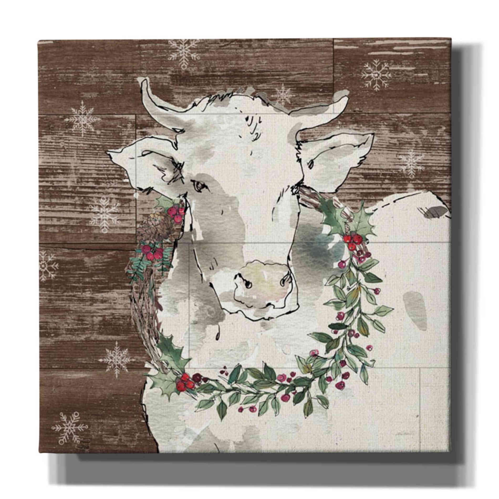 'Modern Farmhouse XII Walnut' by Anne Tavoletti, Canvas Wall Art