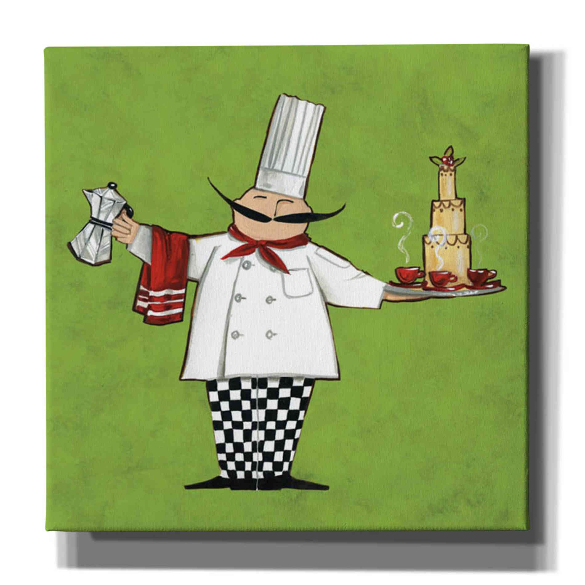 'Cafe Chef in Color' by Anne Tavoletti, Canvas Wall Art