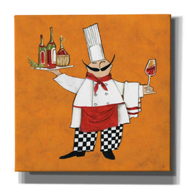'Vino Chef in Color' by Anne Tavoletti, Canvas Wall Art