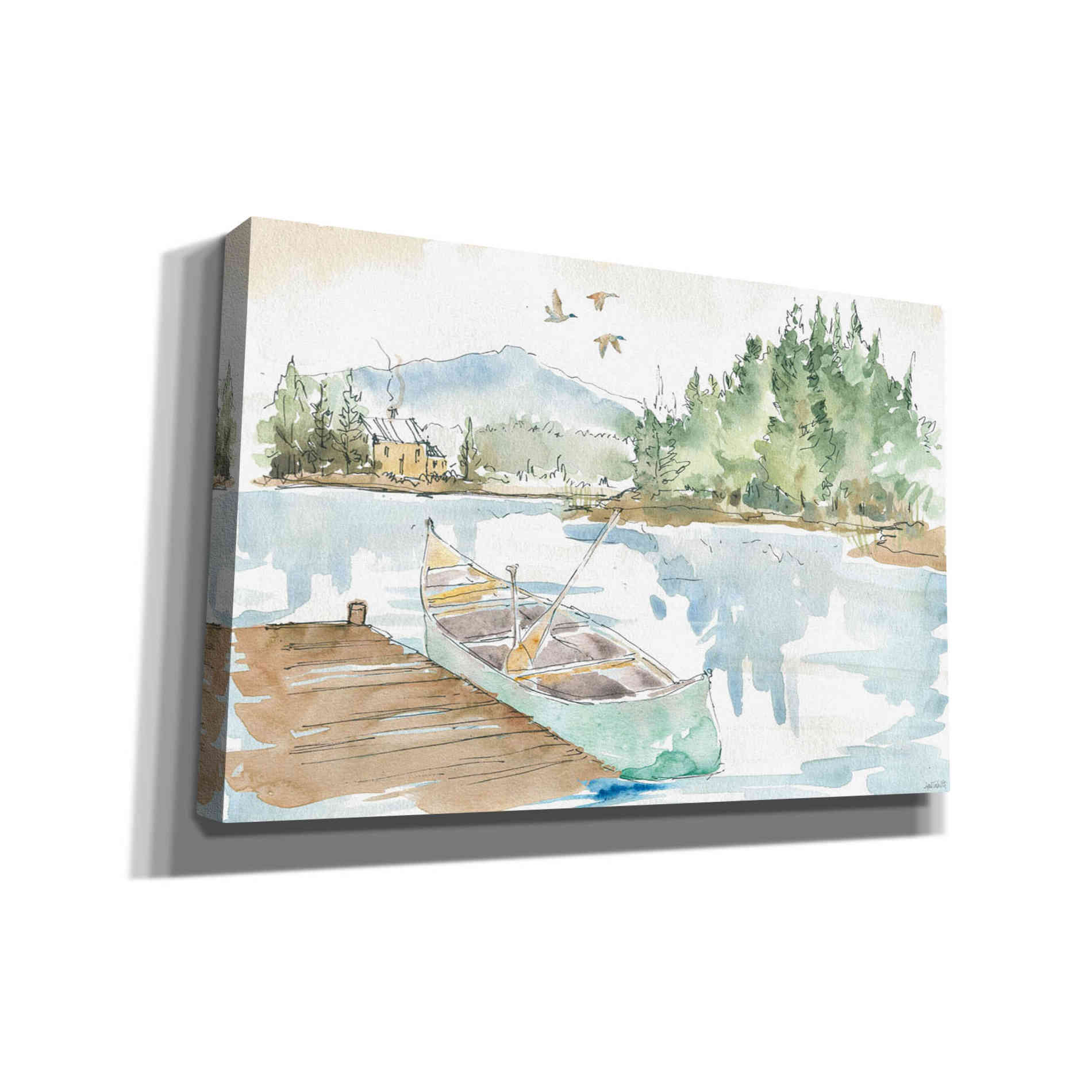 'Lakehouse I' by Anne Tavoletti, Canvas Wall Art