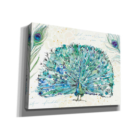 Image of 'Peacock Garden IX' by Anne Tavoletti, Canvas Wall Art